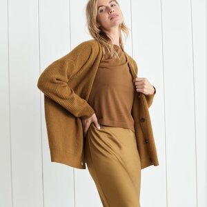 Jenni Kayne Gold/Bronze Cardigan Sweater
